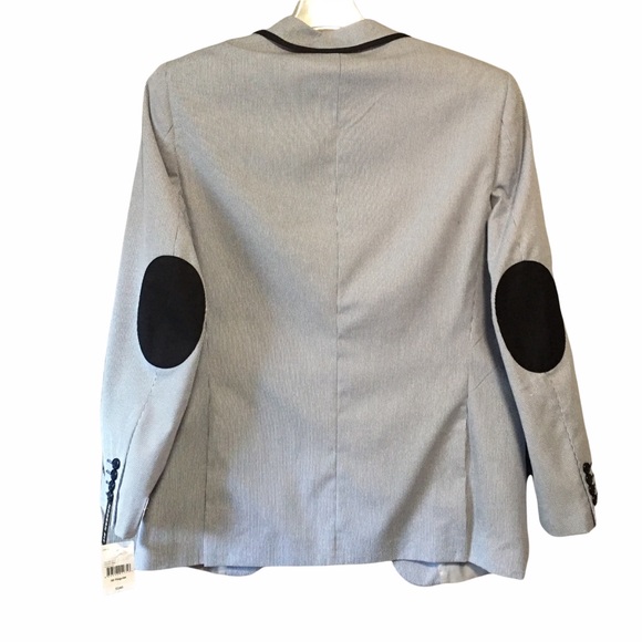 Pin striped sport coat jacket Akademiks blue & white 38R Cotton blend NWT - Picture 2 of 9